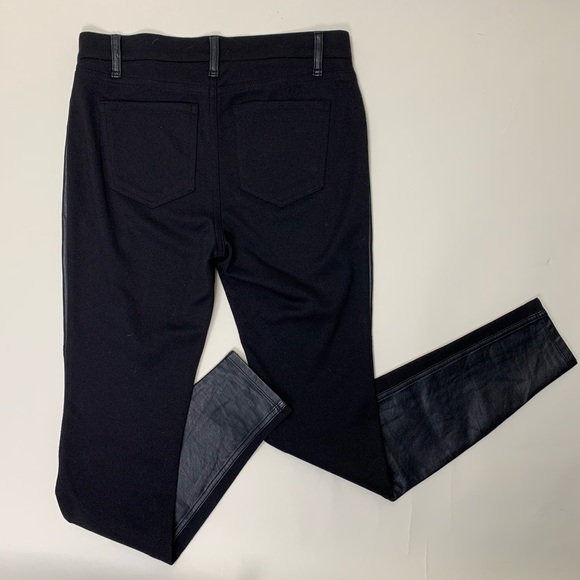 DKNY black pants with faux leather - Picture 8 of 8